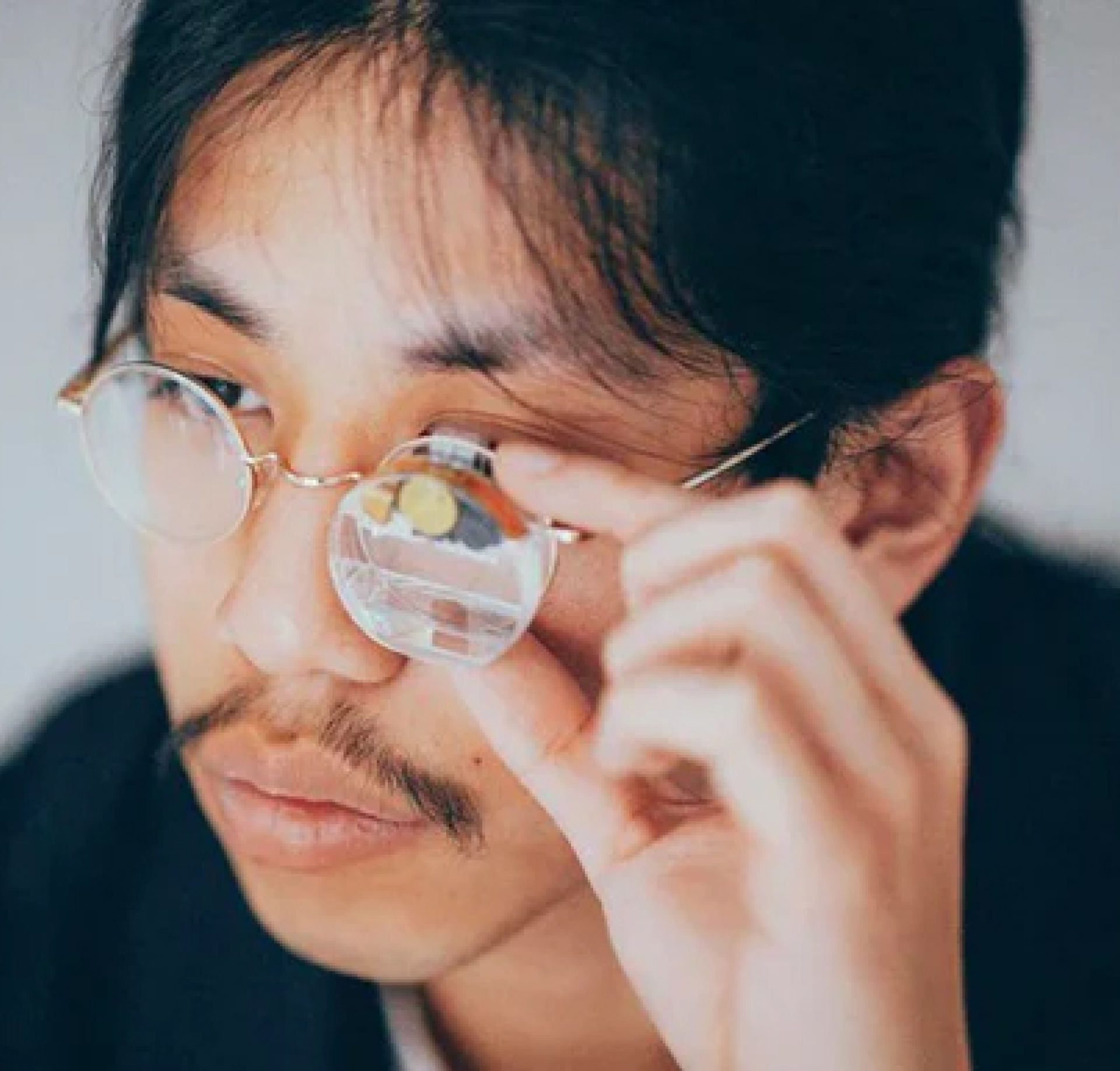  AR wearable Monocle by Brilliant Labs, example from Gesture Tech UX  on WGSN by Bonn Metallus Metal Construction
