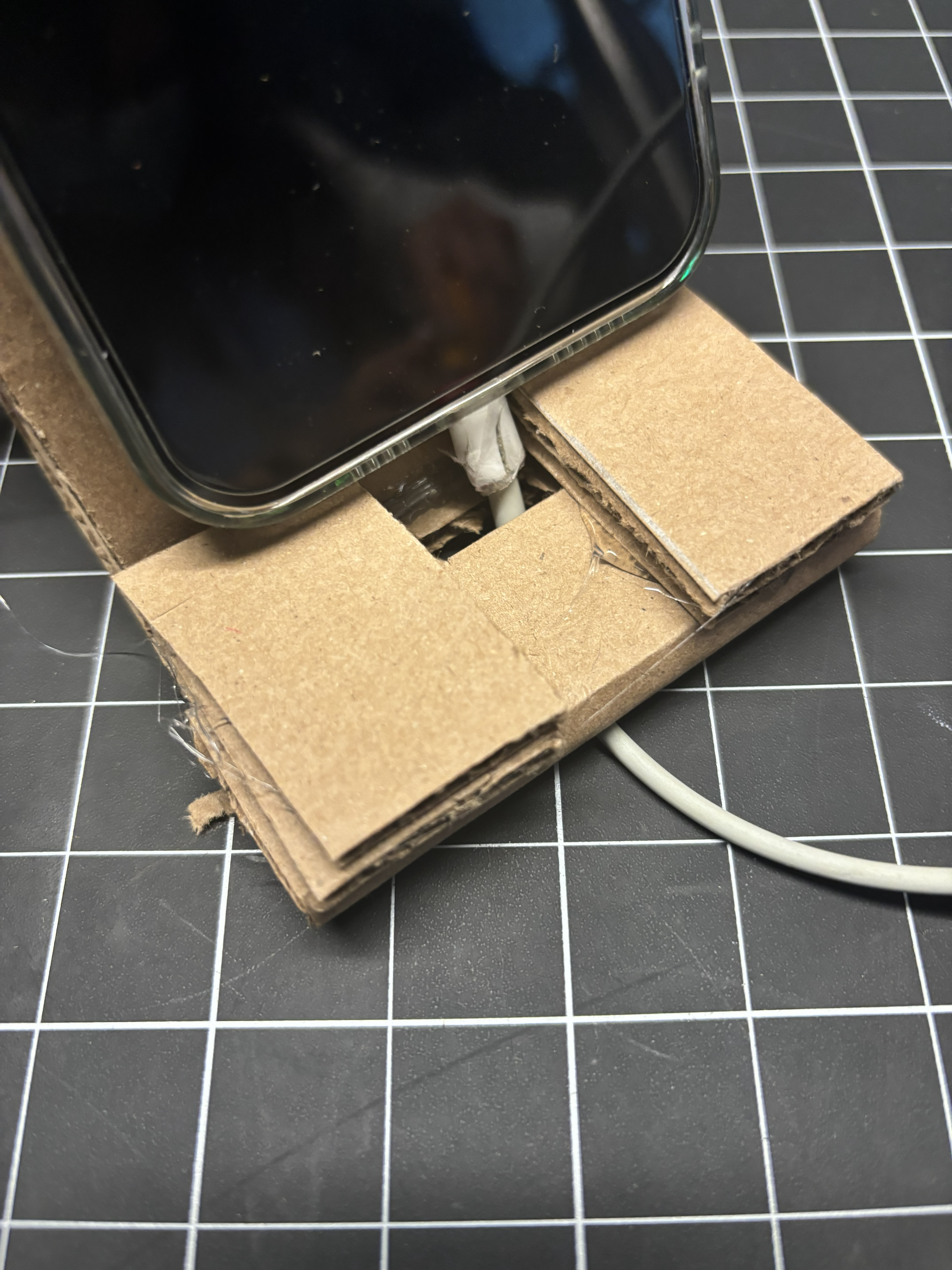 Second Prototype showing the hole for the charger.